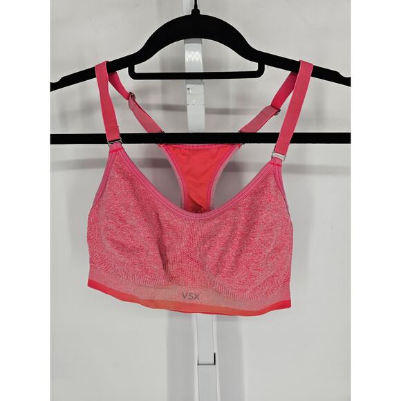 Victorias Secret VSX Sports Bra Womens Sz S Racerback Pink - Picture 1 of 5